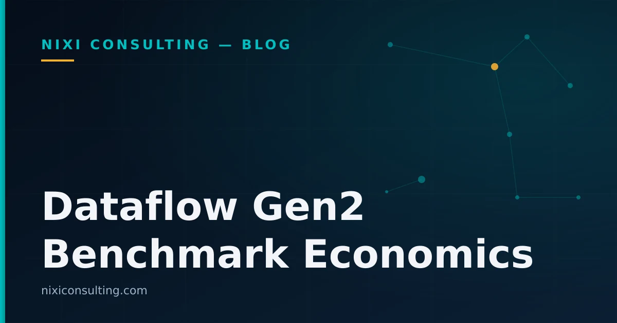 Microsoft Fabric Dataflow Gen2 benchmark comparison, cost and performance